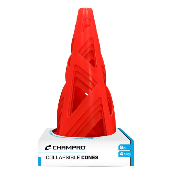 Champro 9" Collapsible Training Cones – Soccer Practice Cones (4-Pack)