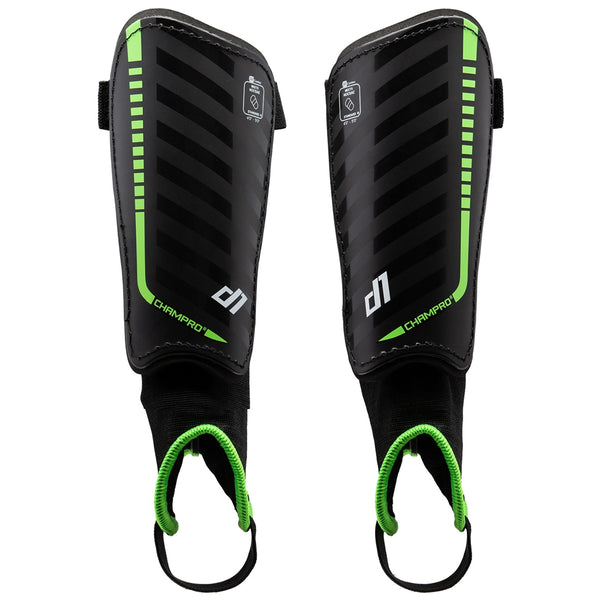 Champro D1 Youth Shin Guards – Adjustable Ankle Soccer Protection (NFHS Approved)