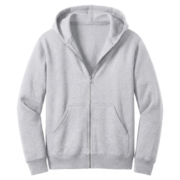 Port & Company Youth Core Fleece Full-Zip Hoodie (PC78YZH) – Kids' Zip-Up Sweatshirt
