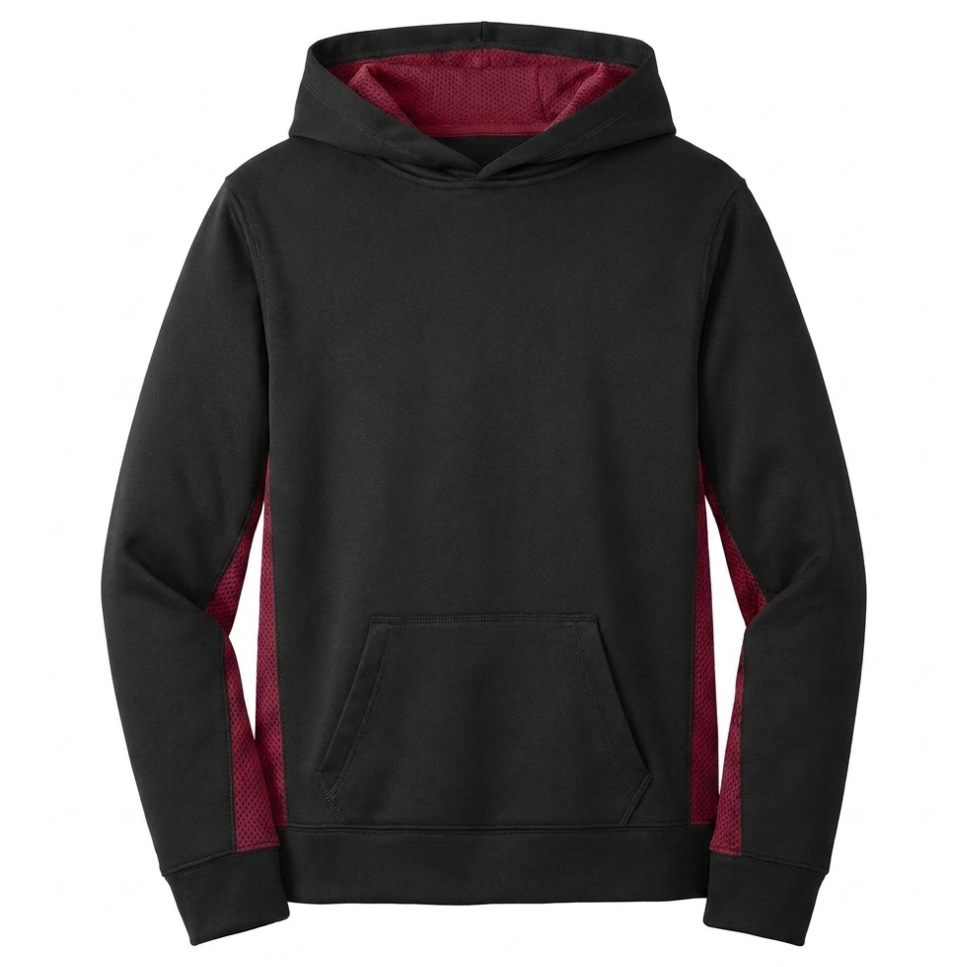 Sport-Tek Youth Sport-Wick CamoHex Fleece Pullover Hoodie (YST239) – Kids' Athletic Sweatshirt
