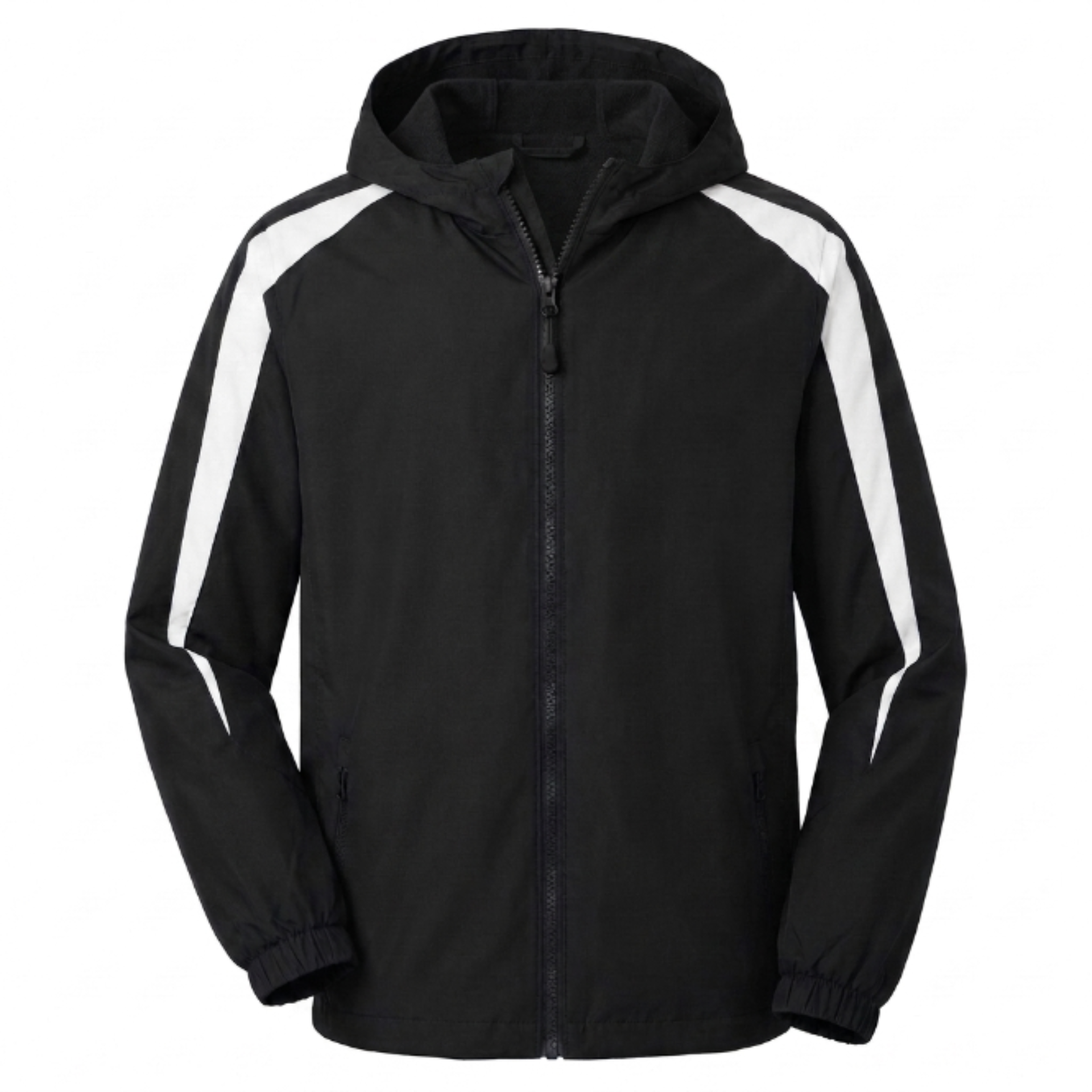 Sport-Tek Youth Fleece-Lined Colorblock Jacket (YST81) – Kids' Warm Athletic Windbreaker