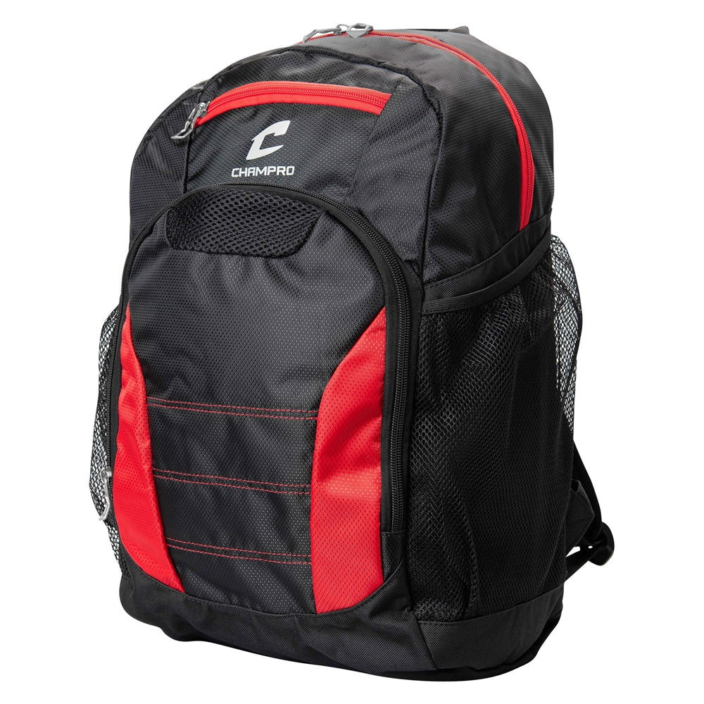 Champro Competition Backpack – Youth Soccer Gear Bag with Compartments (19”)