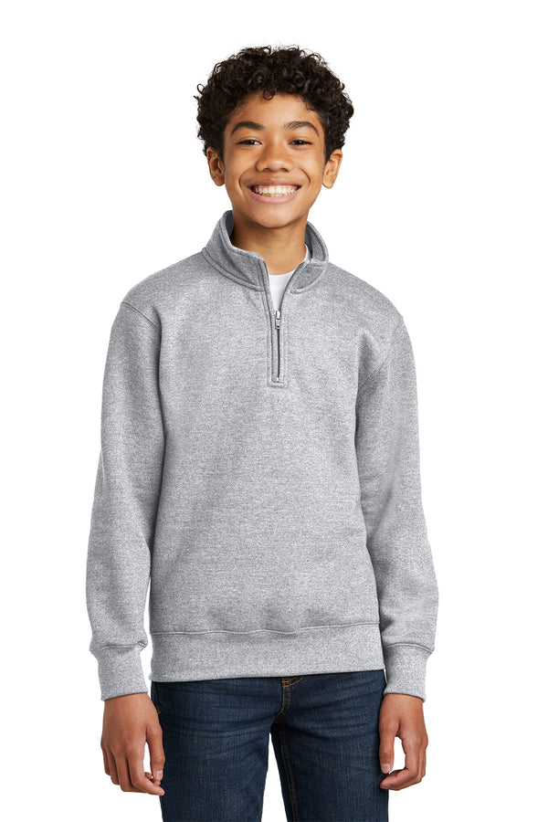 Port & Company Youth 1/4 Zip Fleece Pullover