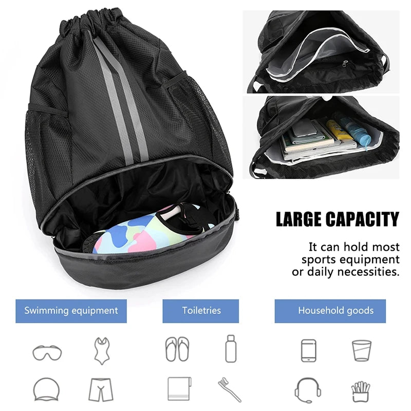 Drawstring Soccer Backpack – Lightweight Training Sports Bag