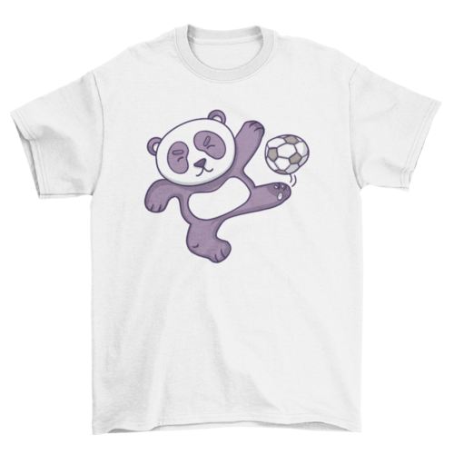 PLAYING PANDA Graphic Tee Youth Soccer T-shirt