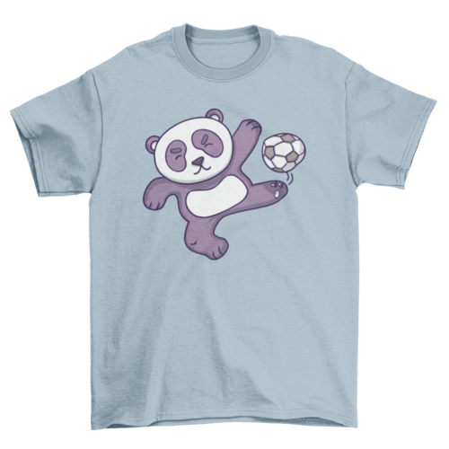 PLAYING PANDA Graphic Tee Youth Soccer T-shirt