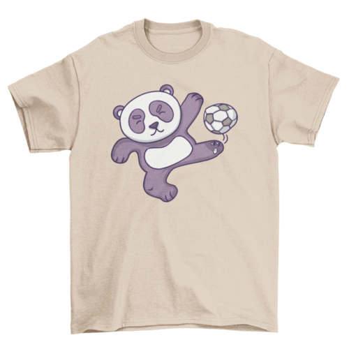 PLAYING PANDA Graphic Tee Youth Soccer T-shirt