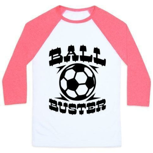 BALL BUSTER Graphic Tee Kids Soccer Raglan T-Shirt
