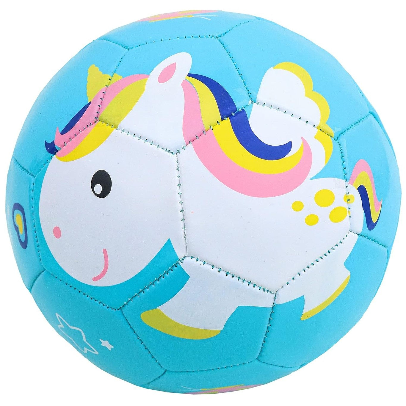 Kids unicorn mini soccer ball with cute animal design for toddler training and play