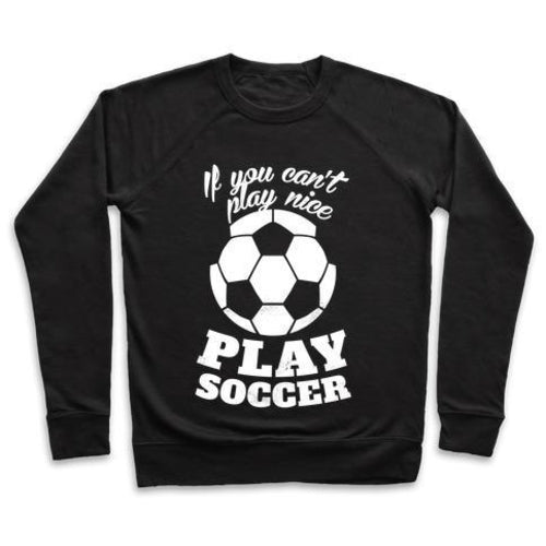 PLAY SOCCER Graphic Crewneck Kids Soccer Sweatshirt