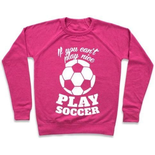 PLAY SOCCER Graphic Crewneck Kids Soccer Sweatshirt
