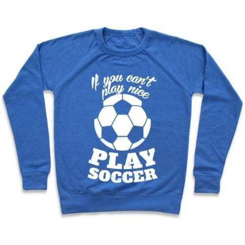 PLAY SOCCER Graphic Crewneck Kids Soccer Sweatshirt
