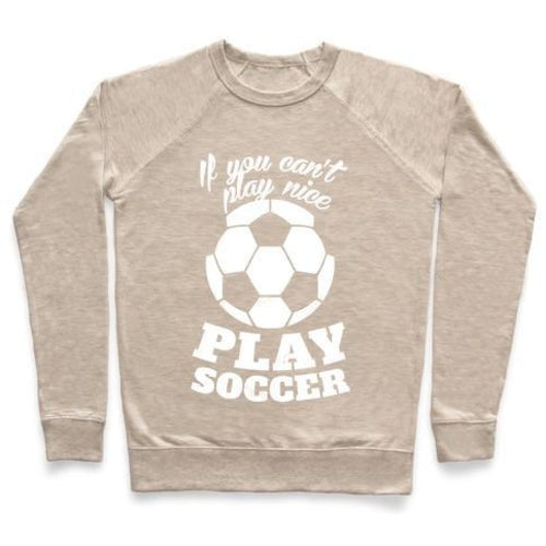 PLAY SOCCER Graphic Crewneck Kids Soccer Sweatshirt