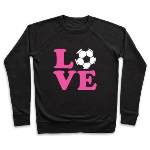 LOVE Soccer Graphic Crewneck Kids Soccer Sweatshirt