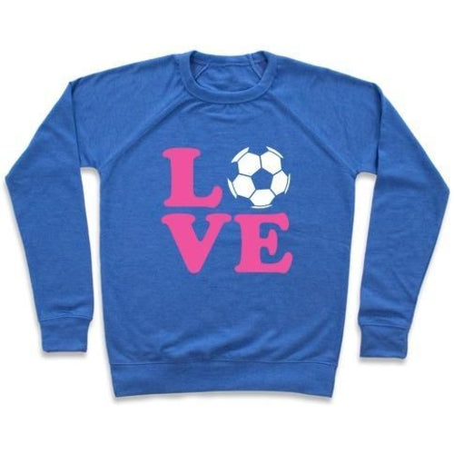 LOVE Soccer Graphic Crewneck Kids Soccer Sweatshirt