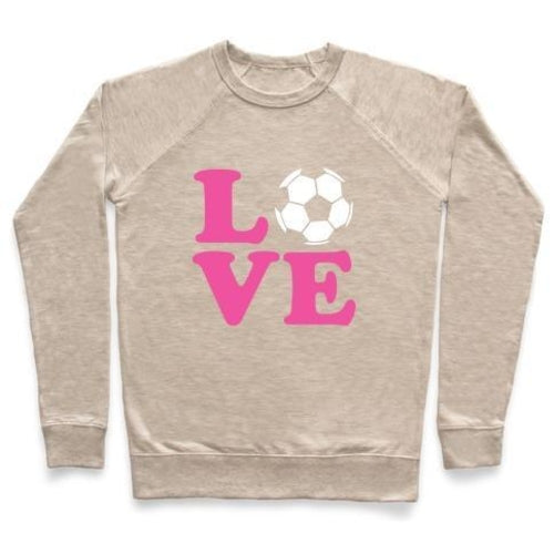 LOVE Soccer Graphic Crewneck Kids Soccer Sweatshirt